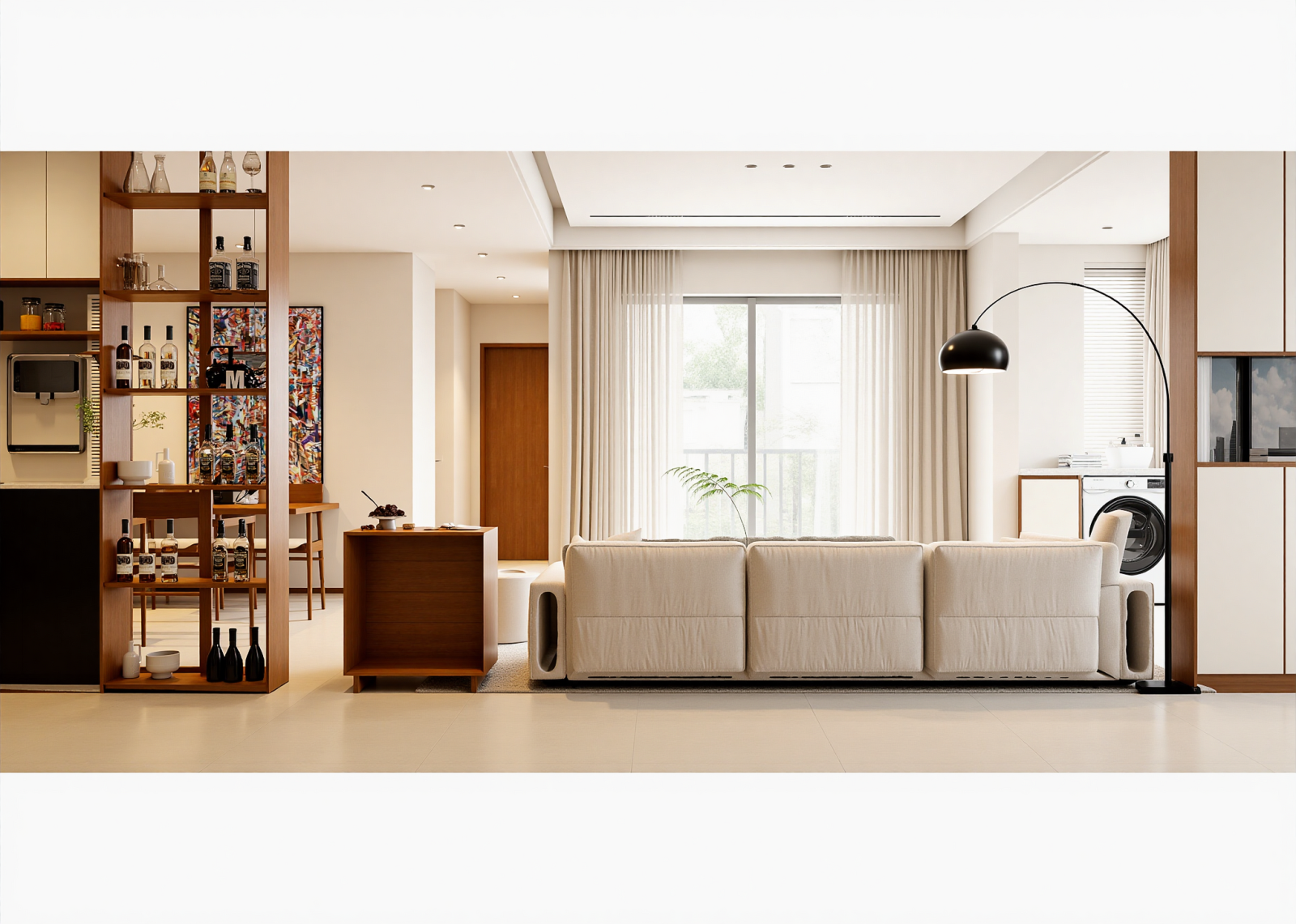 日式家居客厅3D模型下载【ID:1214848442】