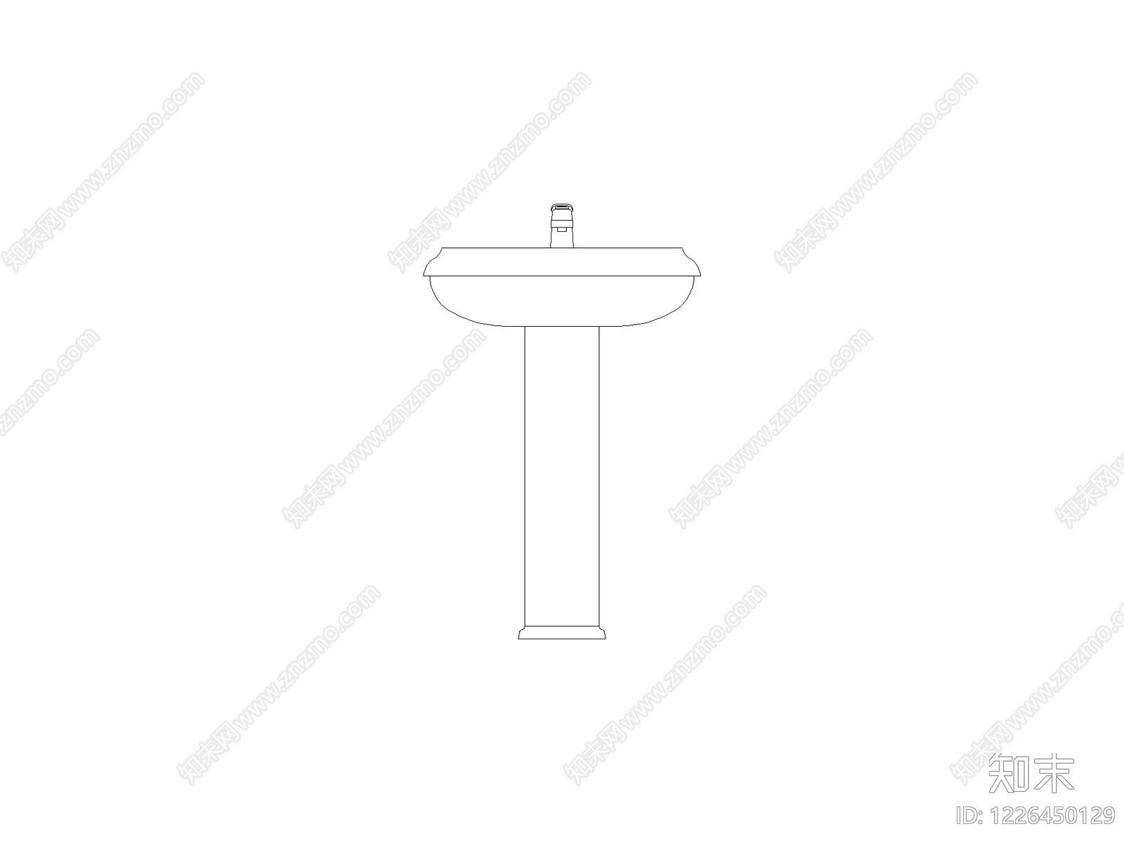 卫浴设施cad施工图下载【ID:1226450129】