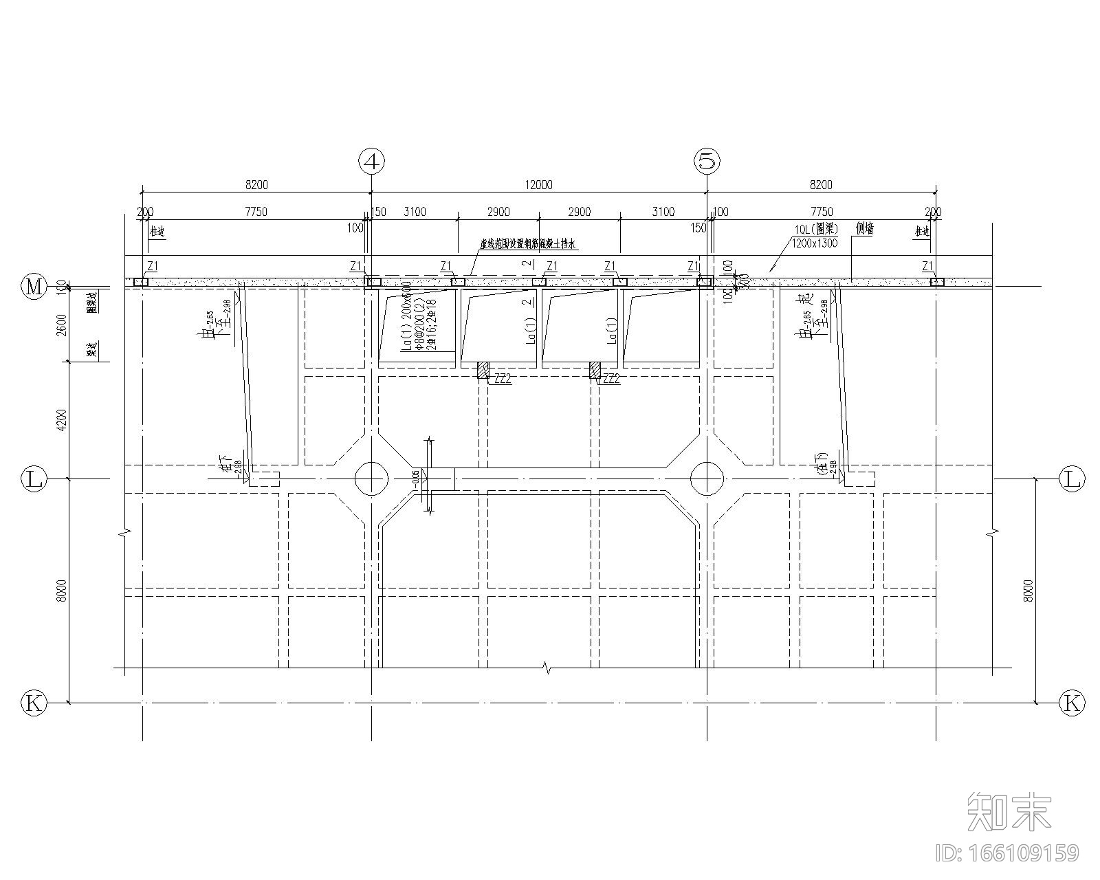 高层建筑加建钢结构电梯结构施工图（CAD）施工图下载【ID:166109159】