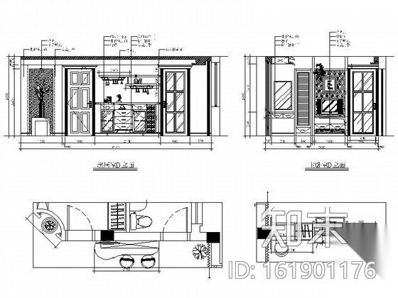 [浙江]某跃层大户型家装设计图cad施工图下载【ID:161901176】