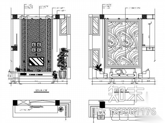 [浙江]某跃层大户型家装设计图cad施工图下载【ID:161901176】