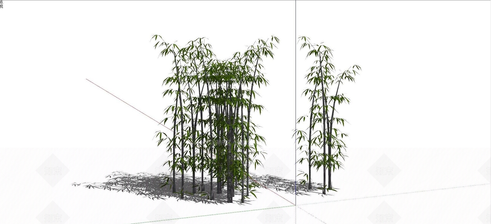 现代竹子免费SU模型下载【ID:1125084569】