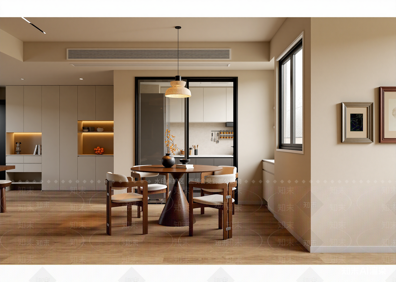 现代家居餐厅3D模型下载【ID:1214831471】