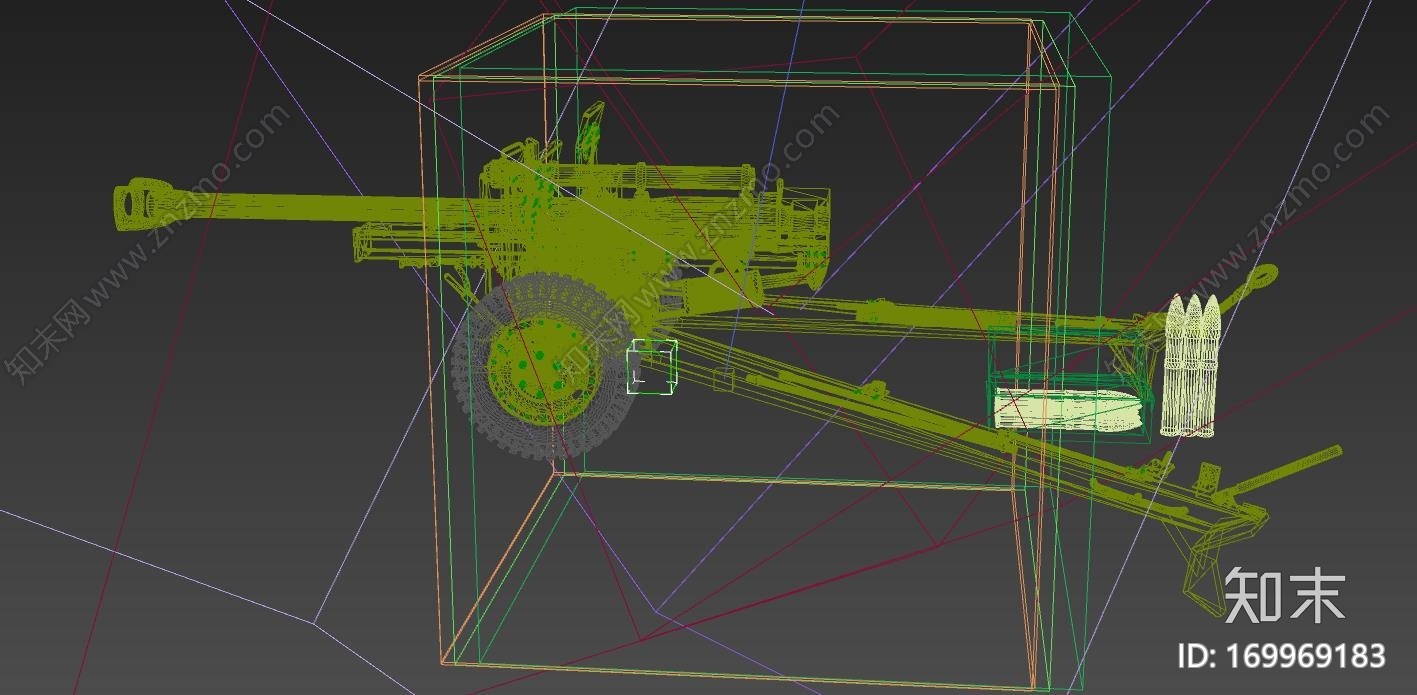 105毫米自行火炮CG模型下载【ID:169969183】