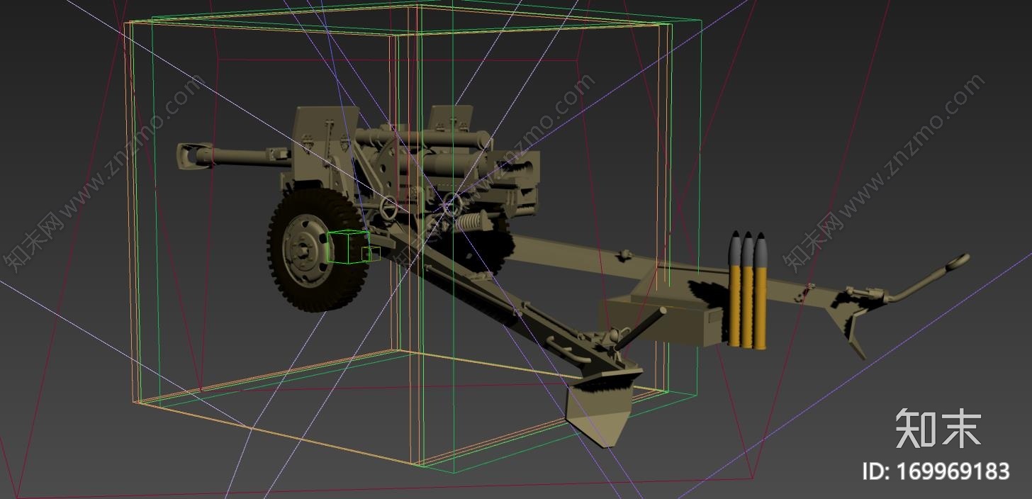 105毫米自行火炮CG模型下载【ID:169969183】