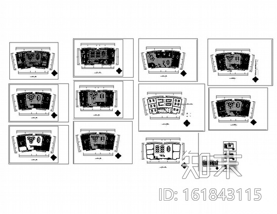 某弧形办公楼方案图施工图下载【ID:161843115】