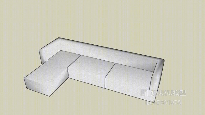 组合沙发SU模型下载【ID:37651975】