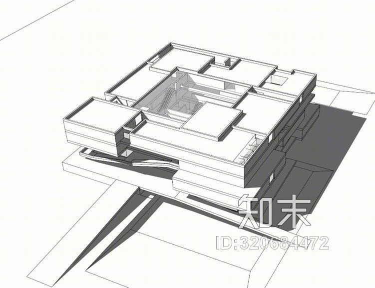 云南省博物馆SU模型下载【ID:320684472】