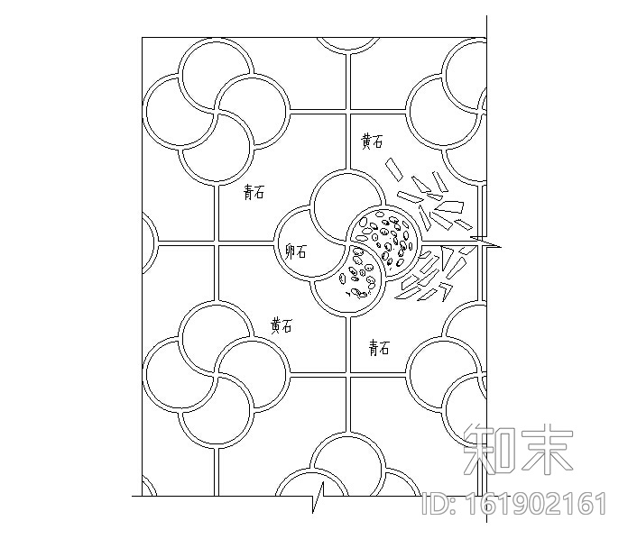 CAD室内设计施工图常用图块之地面施工图下载【ID:161902161】