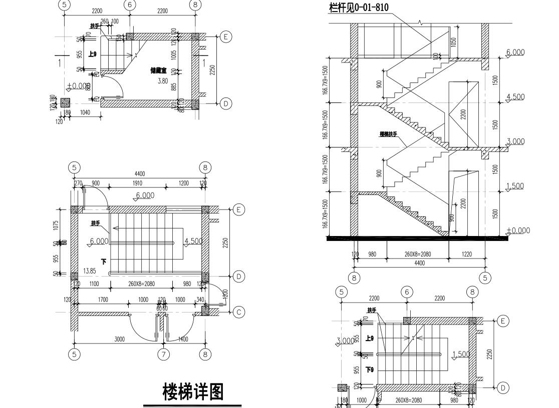 二层半独栋别墅，砌体结构别墅建筑文本（包含CAD+效果图...施工图下载【ID:168110110】