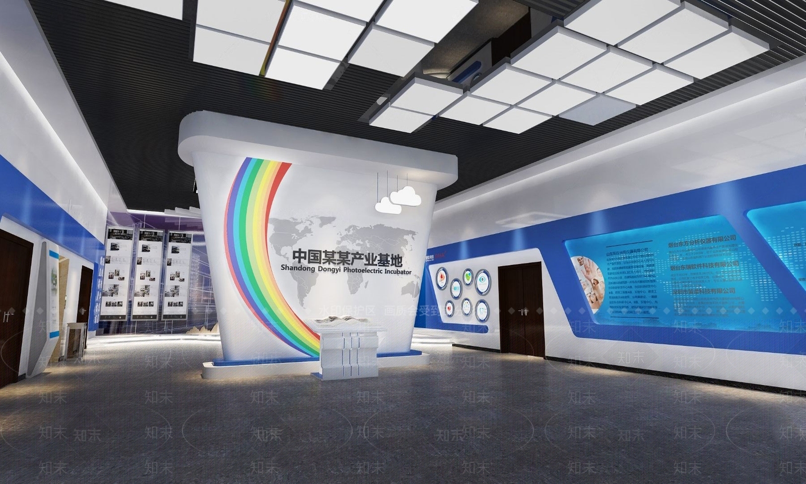 现代流行现代科技展厅国外下载3D模型下载【ID:373341016】