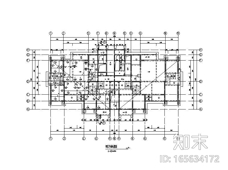 安置房剪力墙结构cad施工图下载【ID:165634172】