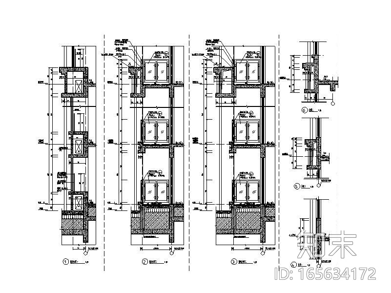 安置房剪力墙结构cad施工图下载【ID:165634172】