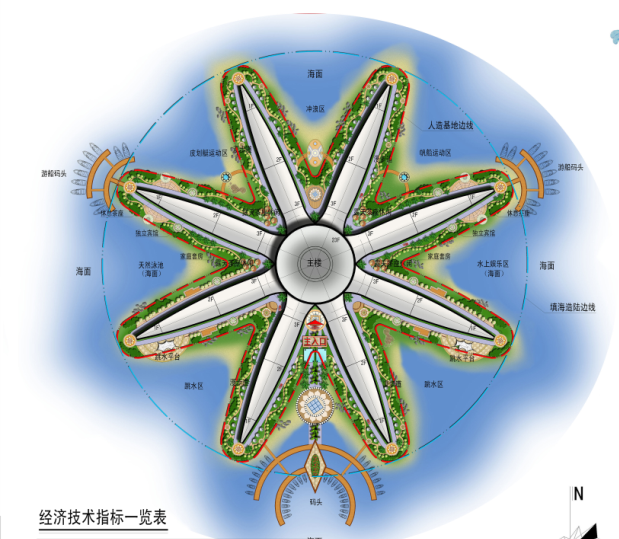 [海南]八爪鱼七星级大酒店建筑设计方案文本cad施工图下载【ID:151647127】