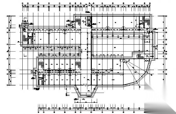 某五层中学教学楼建筑方案图cad施工图下载【ID:151575145】