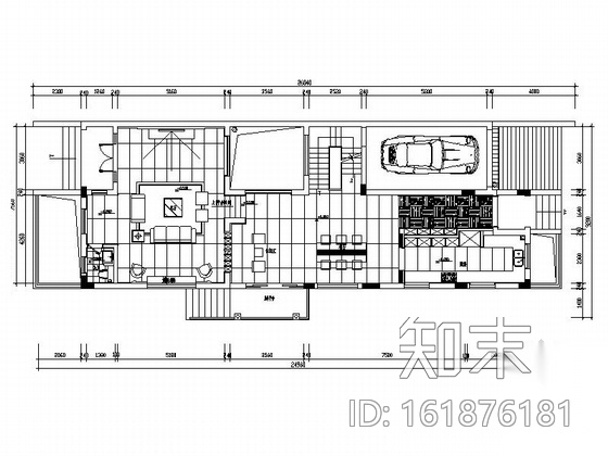[深圳]名师设计现代风格三层别墅CAD装修图（含效果）施工图下载【ID:161876181】