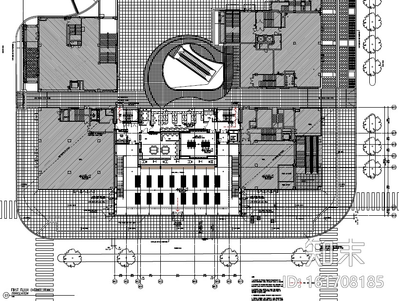 苹果旗舰店设计施工图（附效果图+官方视频）施工图下载【ID:161708185】