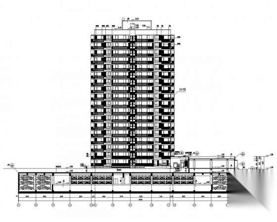 [北京]某18层住宅楼建筑施工图（知名设计院设计）施工图下载【ID:149532163】