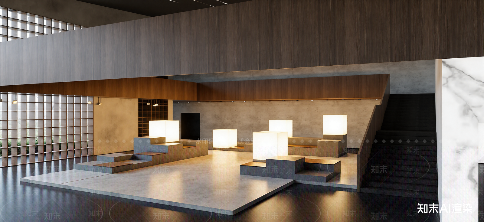 现代其他展厅SU模型下载【ID:1222197582】
