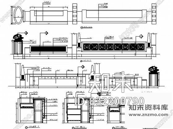 图块/节点酒店大堂总台详图施工图下载【ID:832200790】