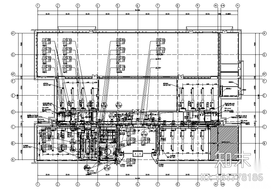 水泥墙工业风格办公楼研发楼设计施工图（附效果图）cad施工图下载【ID:161778186】