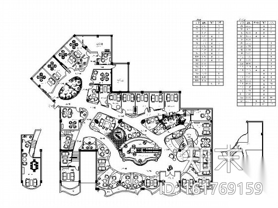 [四川]欧式风咖啡馆设计施工图（含实景）cad施工图下载【ID:161769159】