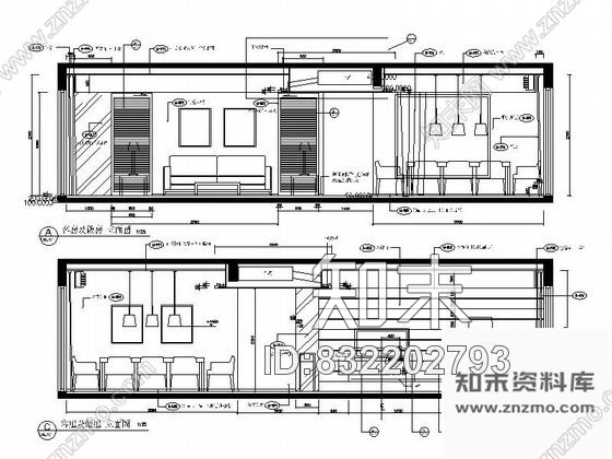 图块/节点现代装修客厅主立面图cad施工图下载【ID:832202793】