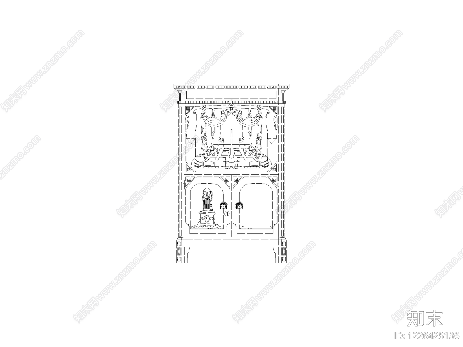 柜子cad施工图下载【ID:1226428136】