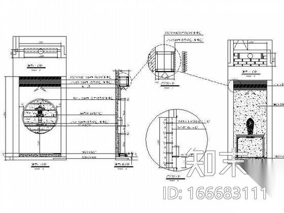 足心道沐足养身会馆装修图cad施工图下载【ID:166683111】