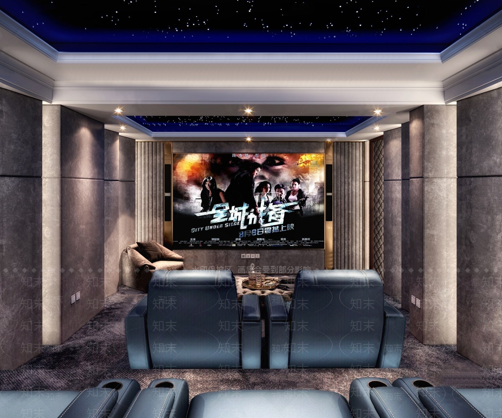 现代视听室影音室3D模型下载【ID:871657005】