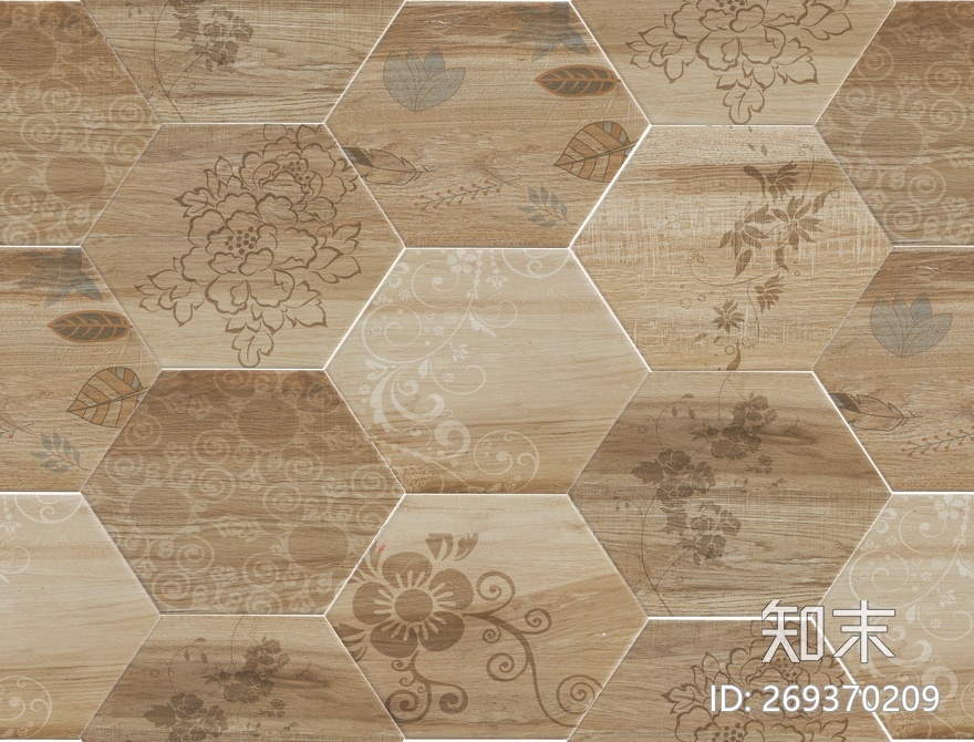 六角拼花砖贴图下载【ID:269370209】