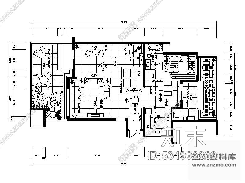 施工图上海现代二层别墅施工图含效果施工图下载【ID:531992369】