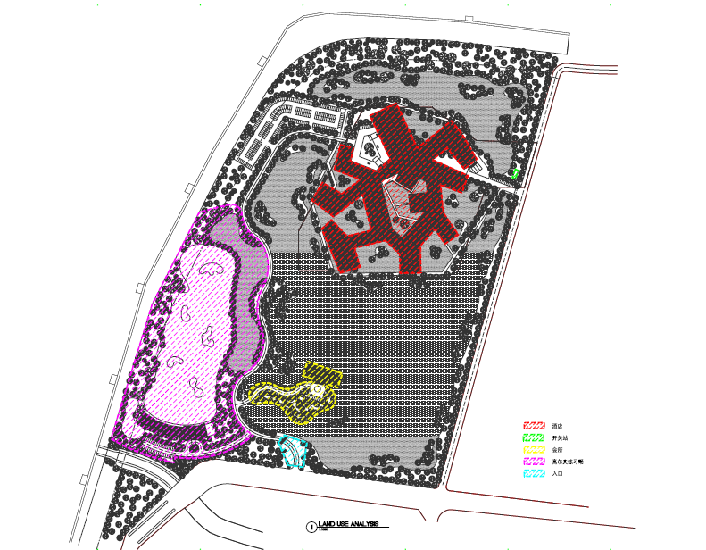 [河南]西北湖酒店建筑设计方案文本cad施工图下载【ID:166822134】