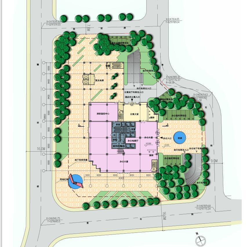 [江苏]南京百汇国际办公楼建筑方案文本设计cad施工图下载【ID:149945163】