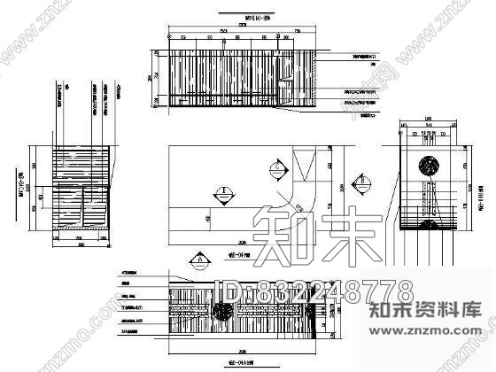 图块/节点浴场吧台详图cad施工图下载【ID:832248778】