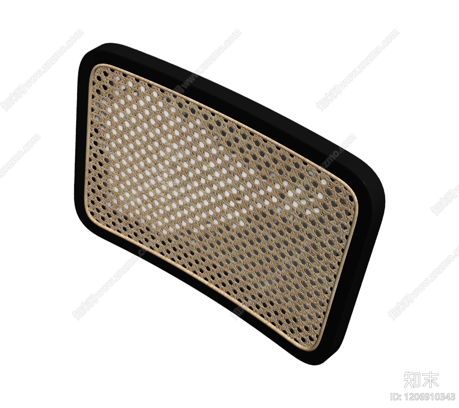 藤编面板装饰件3D模型下载【ID:1206910343】