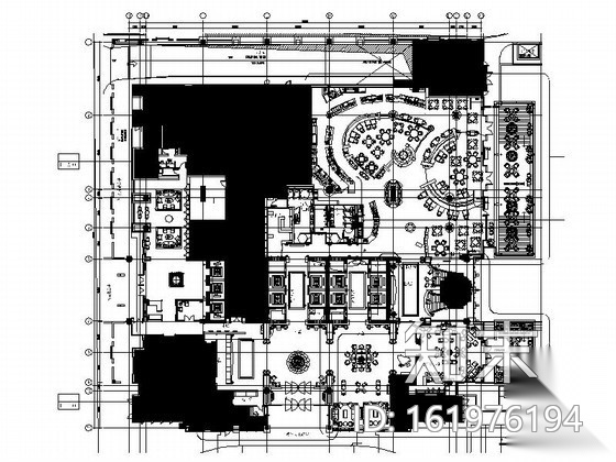 [广州]国际连锁知名酒店室内施工图cad施工图下载【ID:161976194】