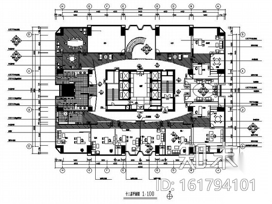 [浙江]著名大厦现代办公楼改建工程室内装修施工图cad施工图下载【ID:161794101】