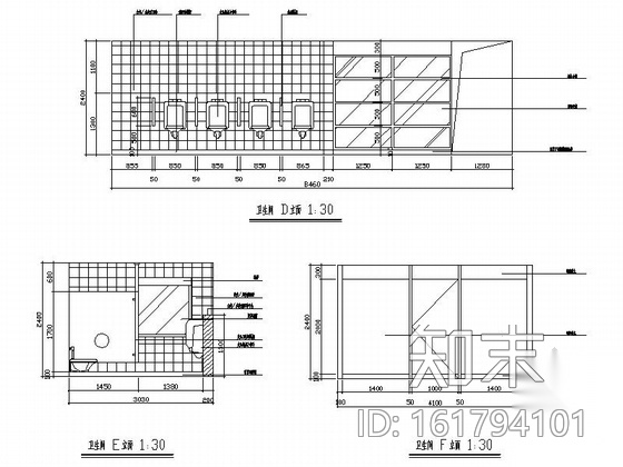 [浙江]著名大厦现代办公楼改建工程室内装修施工图cad施工图下载【ID:161794101】