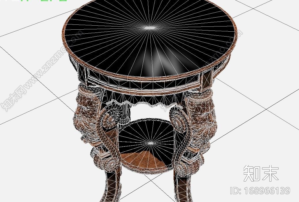 复古古代精致木雕凳子CG模型下载【ID:168966139】