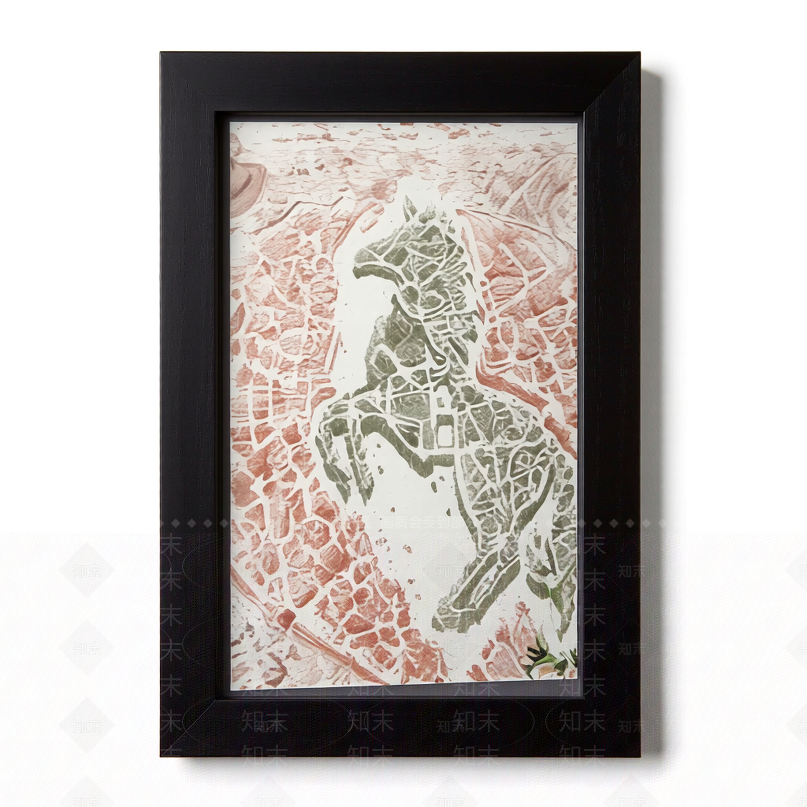 浮雕风格马形装饰板3D模型下载【ID:1206187293】