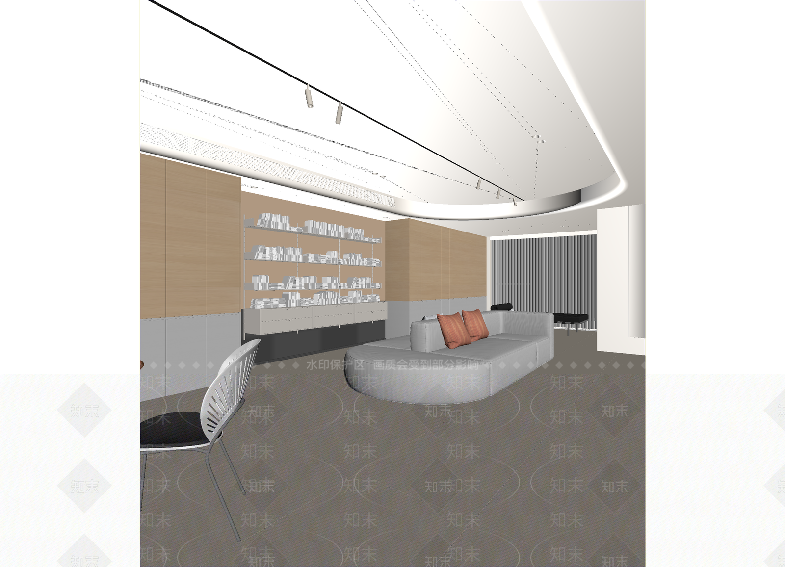 极简接待室3D模型下载【ID:1214743817】