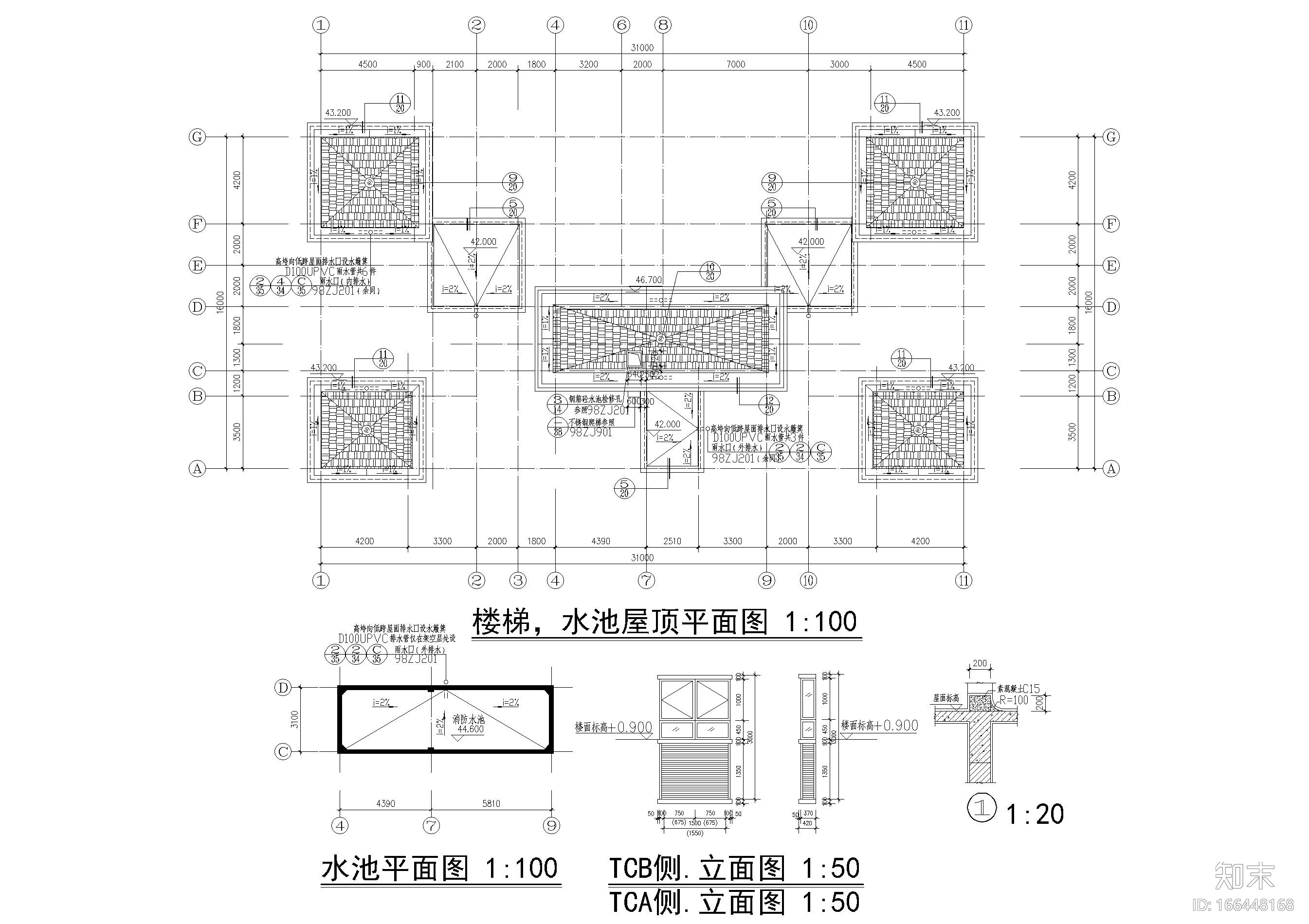 某十二层高层住宅建筑扩初图cad施工图下载【ID:166448168】