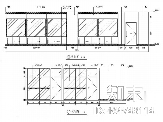 [北京]高档现代全国性股份制金融机构支行装修施工图cad施工图下载【ID:161743114】