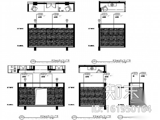 [内蒙古]某欧陆风格国际酒店客房区公共空间室内装修施工...cad施工图下载【ID:161950164】