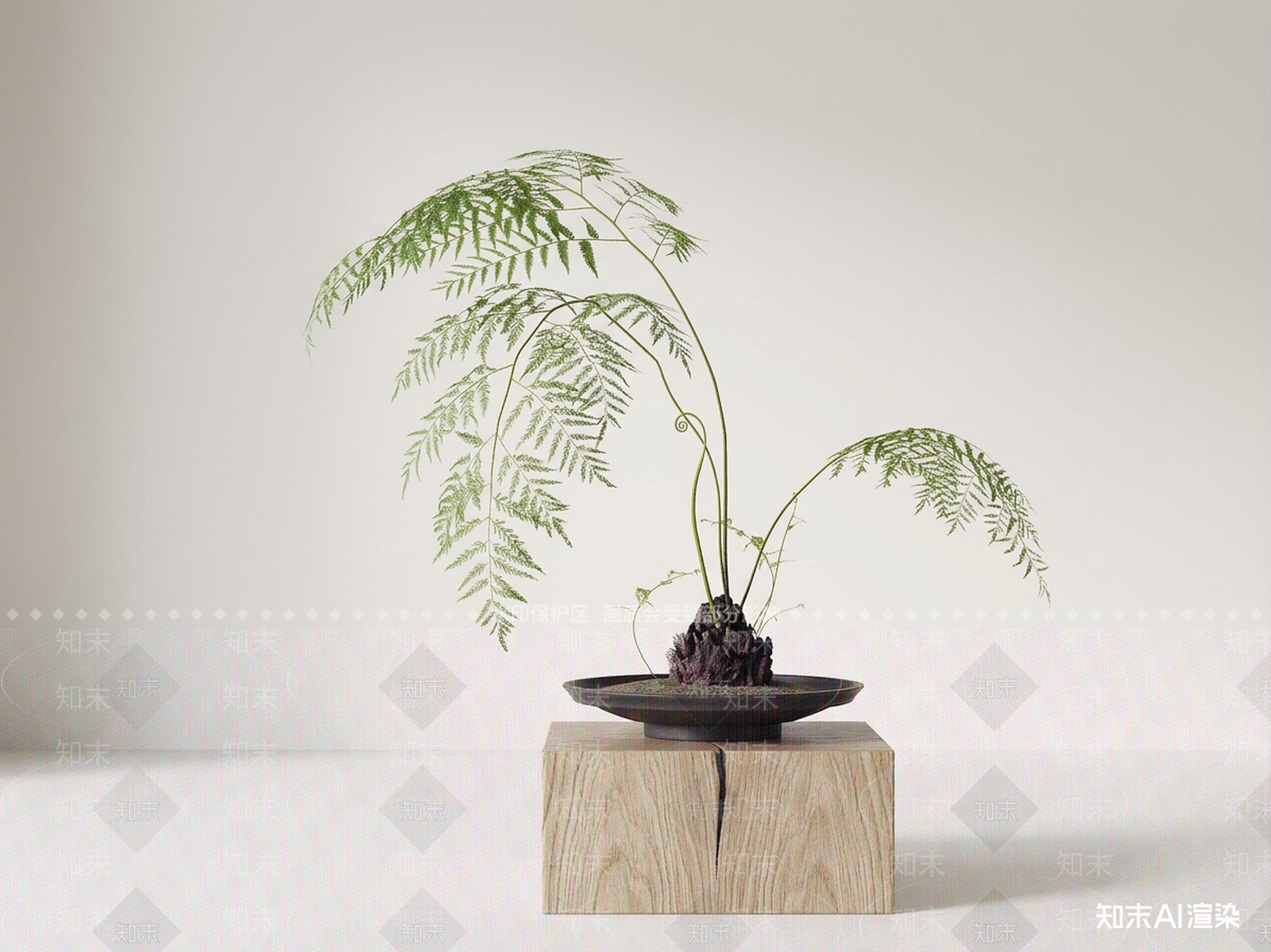 艺术绿植盆栽3D模型下载【ID:1227394511】