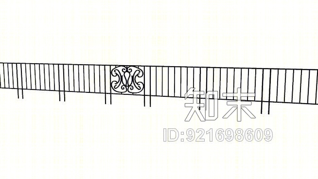 熟铁轨SU模型下载【ID:921698609】