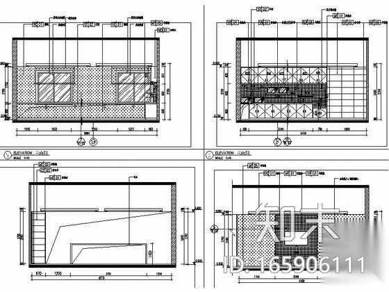 [福州]中国知名保险公司办公室装修施工图（含高清效果图...cad施工图下载【ID:165906111】