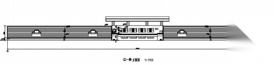 无锡惠山某学校规划区田径场与校门建筑结构方案图cad施工图下载【ID:151567110】