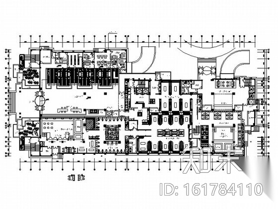 [浙江]国际现代水疗洗浴会所室内装修施工图（含效果）施工图下载【ID:161784110】
